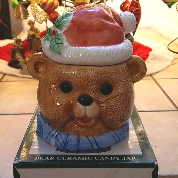The Seasons Collection Bear Ceramic Candy Jar - Picture 2 of 6